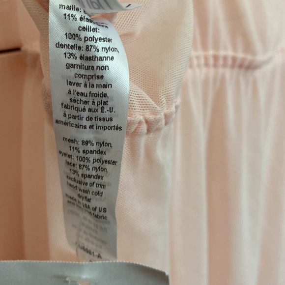 NWT Small Hanky Panky Blushing Pink Delicate Lace Eyelet Slip Lingerie MSRP $115 - Picture 12 of 17